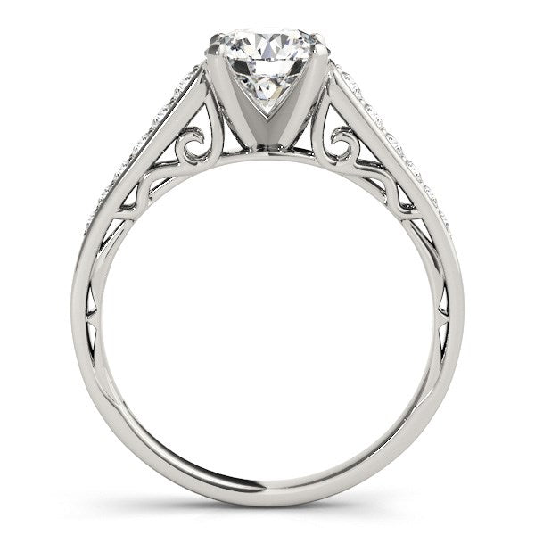 14k White Gold Cathedral Design Diamond Engagement Ring (1 1/4 cttw) - The Best Accessory