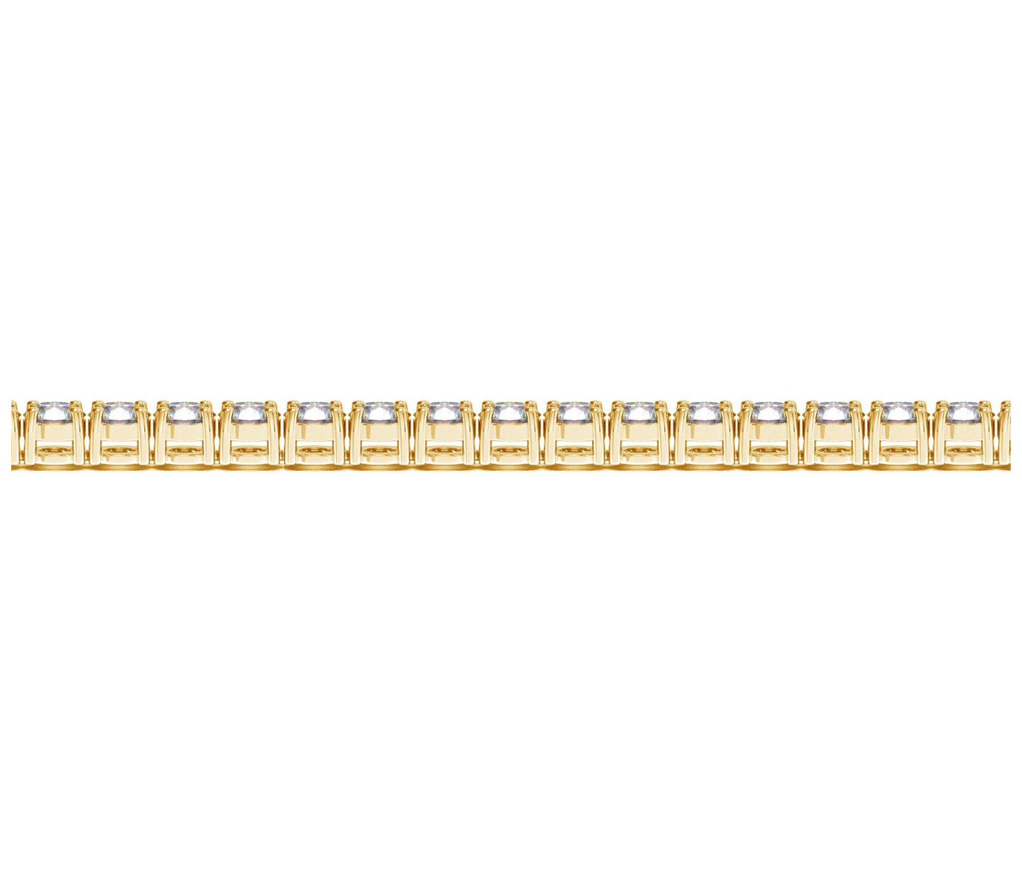 Lab Grown Round Diamond Tennis Bracelet in 14k Yellow Gold (8 cctw F/G VS2/SI1) - The Best Accessory