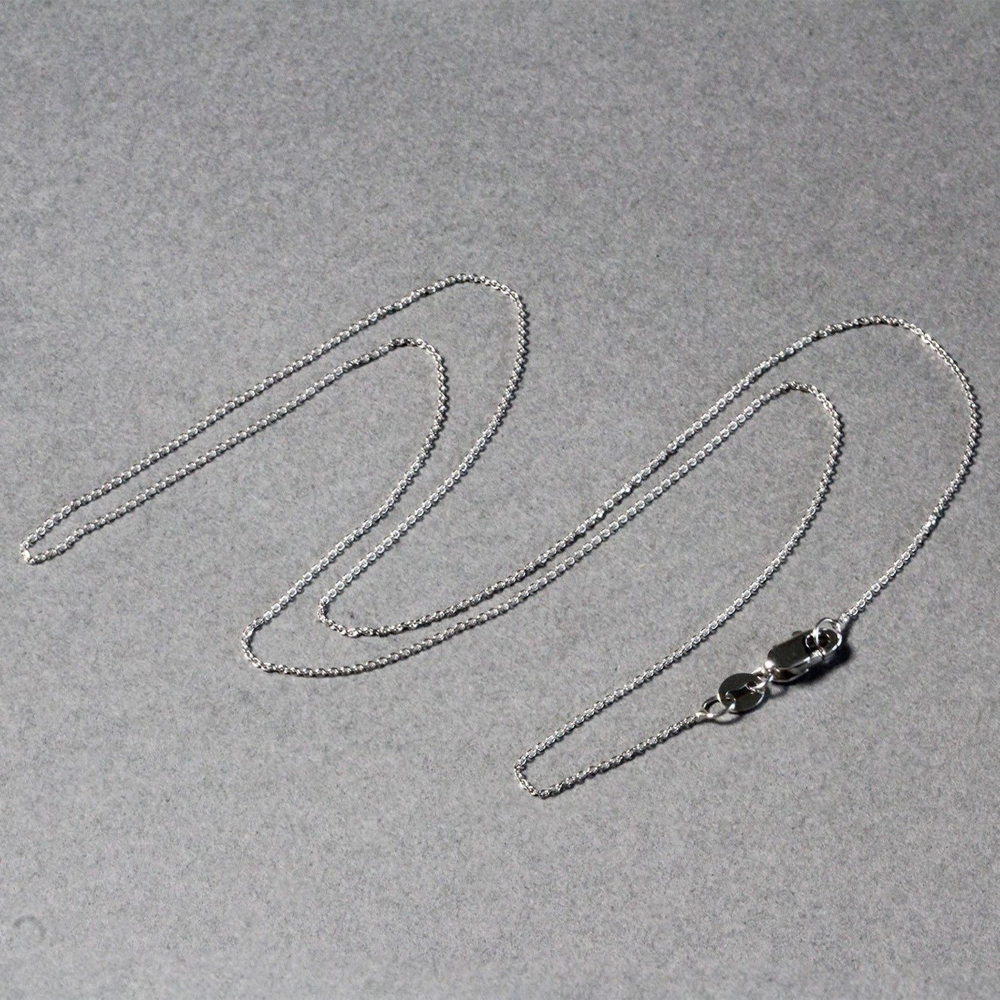 14k White Gold Cable Link Chain (0.50 mm) - The Best Accessory