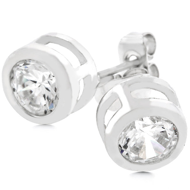 Bezel Stud Earrings - The Best Accessory