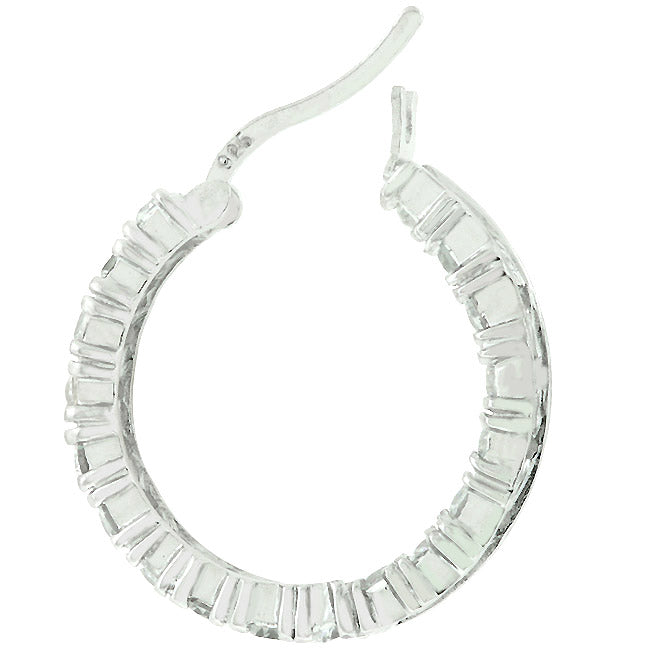 Sterling Silver Eternity Hoop Earrings - The Best Accessory