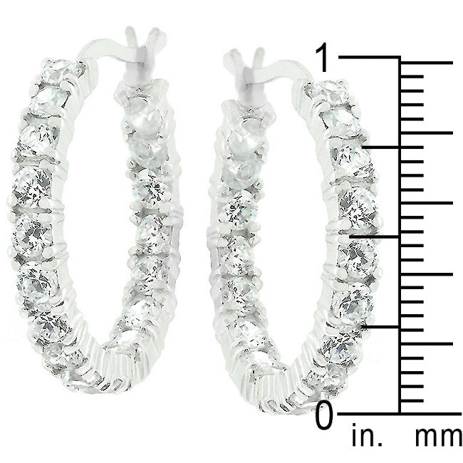 Sterling Silver Eternity Hoop Earrings - The Best Accessory