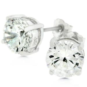 Clear Silver Round Studs 6.25 MM Earrings - The Best Accessory