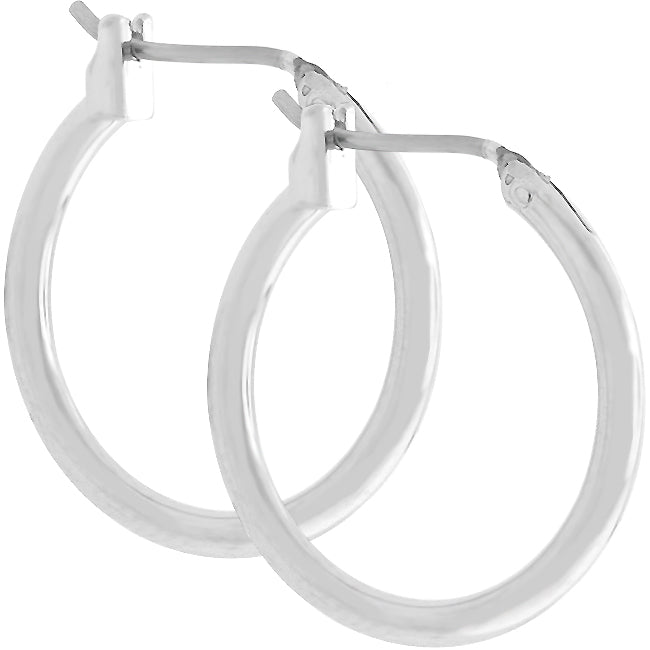 Simple Silvertone Hoop Earrings - The Best Accessory