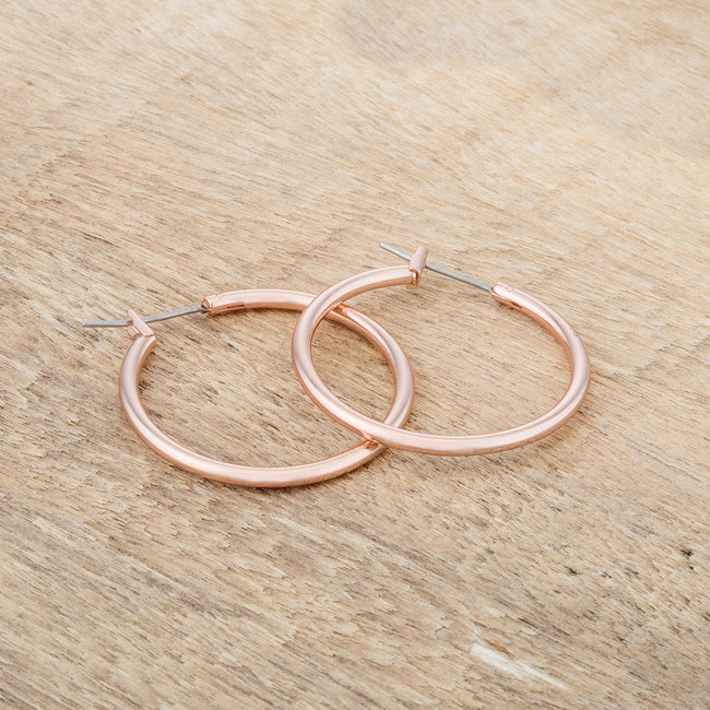 Small Rosegold Hoop Earrings - The Best Accessory