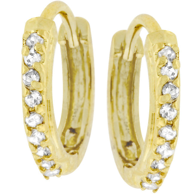 Classic Petite Hoop Earrings Goldtone Finish - The Best Accessory