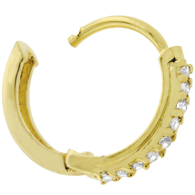 Classic Petite Hoop Earrings Goldtone Finish - The Best Accessory