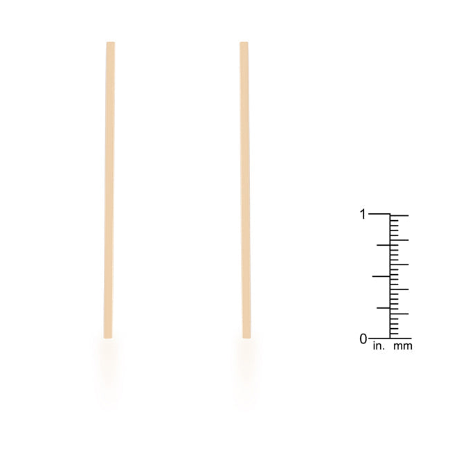 Carolee Gold Stainless Steel Line Drop Earrings - The Best Accessory