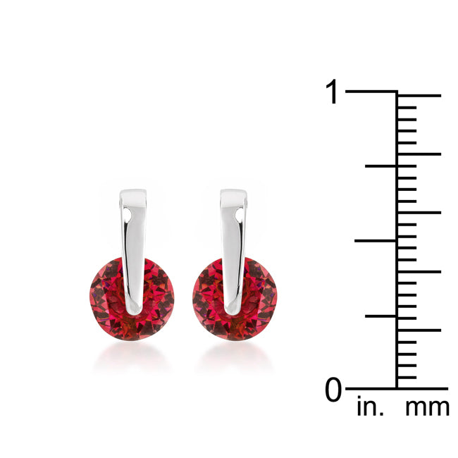 Red CZ Elegance Earrings - The Best Accessory