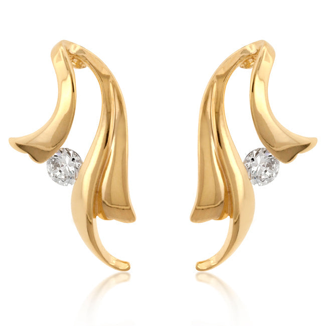 Solitaire Winged Earrings - The Best Accessory
