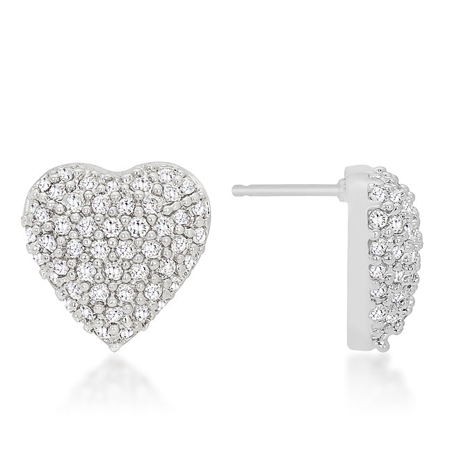 Special Pave Heart Earrings - The Best Accessory
