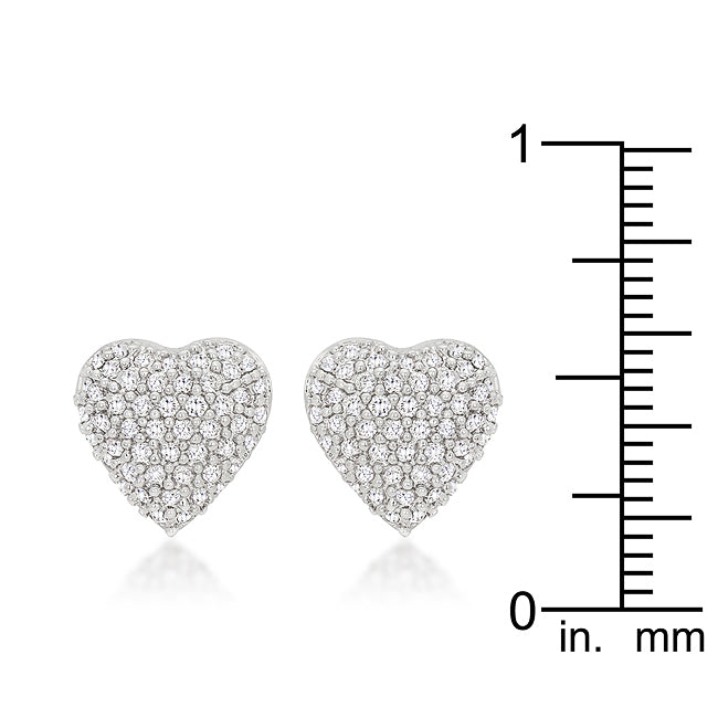 Special Pave Heart Earrings - The Best Accessory