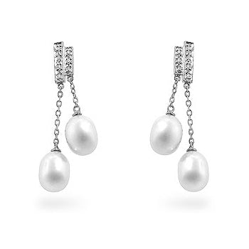Pearl Diamond Dangles - The Best Accessory