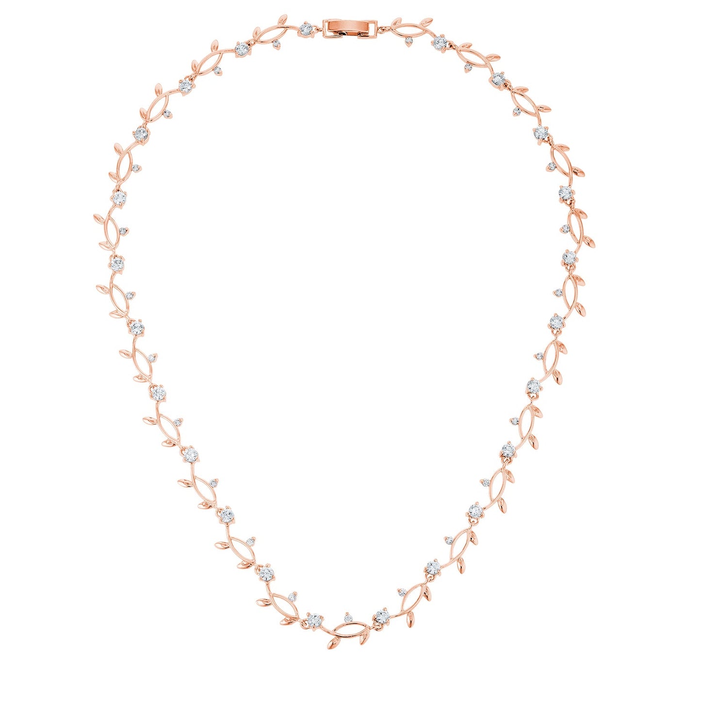Rose Gold Tone Vineyard Necklace - The Best Accessory
