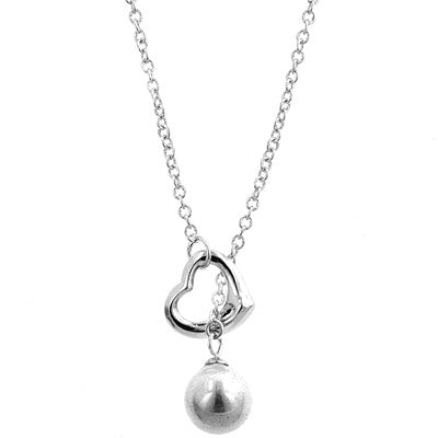 Heart Pearl Drop Necklace - The Best Accessory