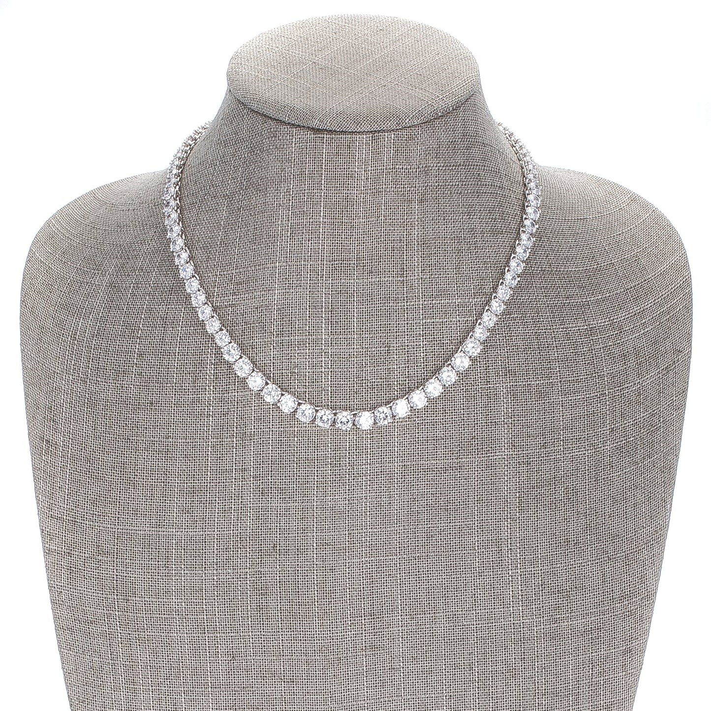 Graduated Cubic Zirconia Necklace - The Best Accessory