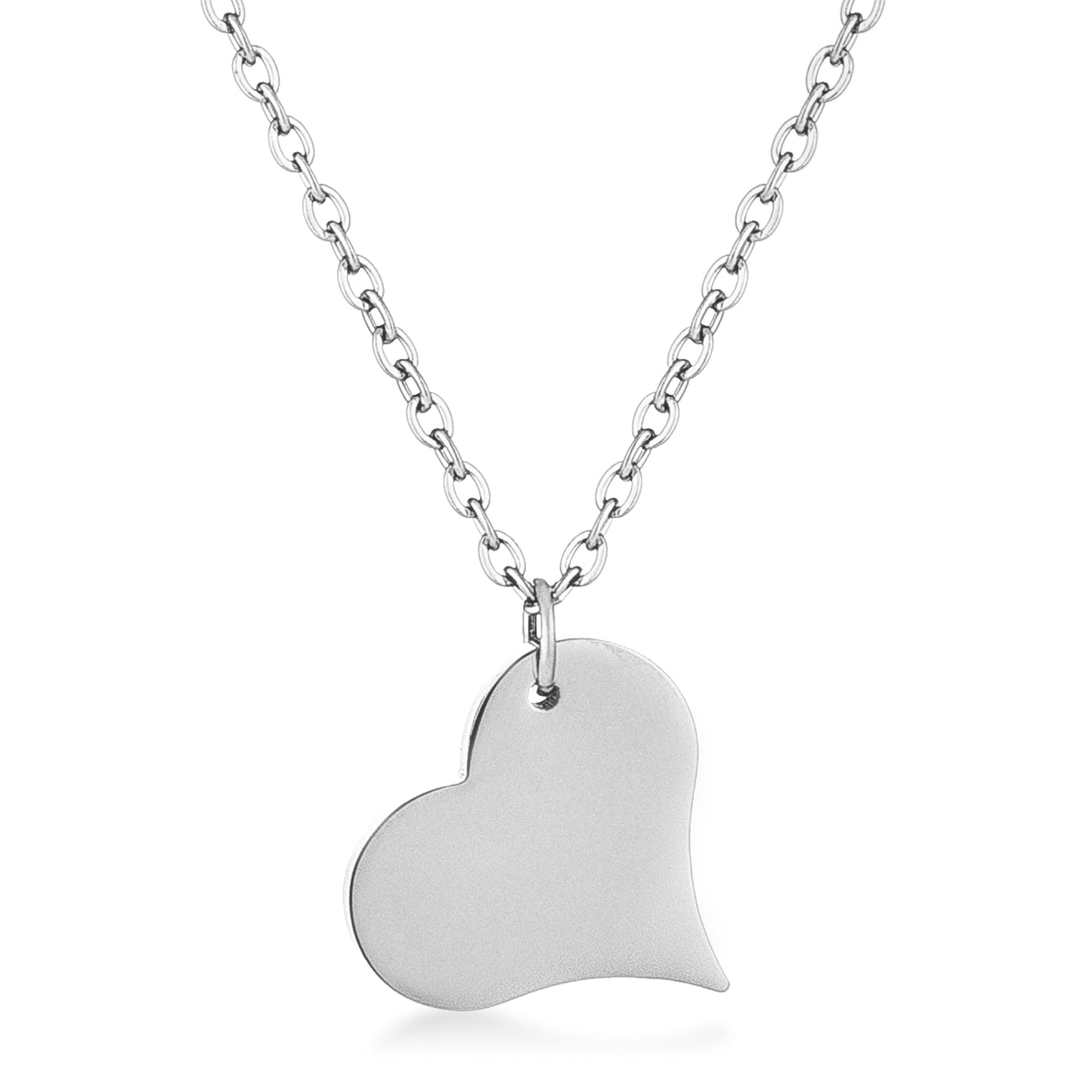 Silvertone Heart Pendant - The Best Accessory