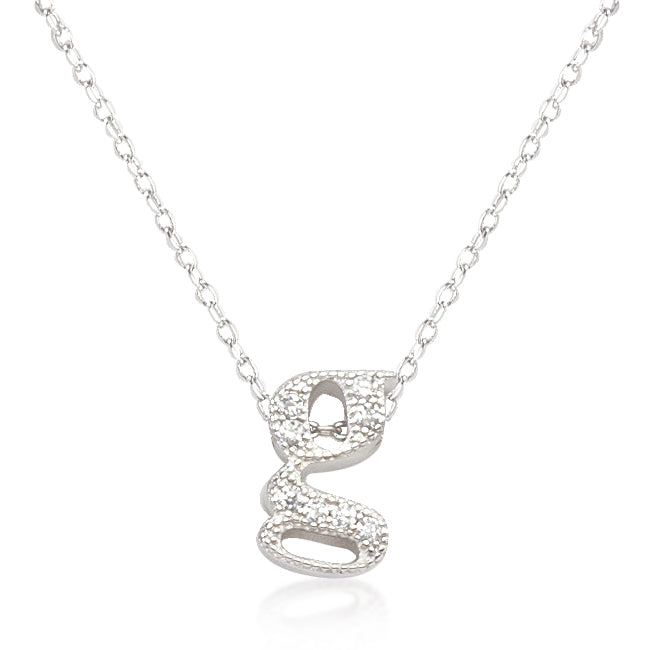 Micro-Pave Initial G Pendant - The Best Accessory