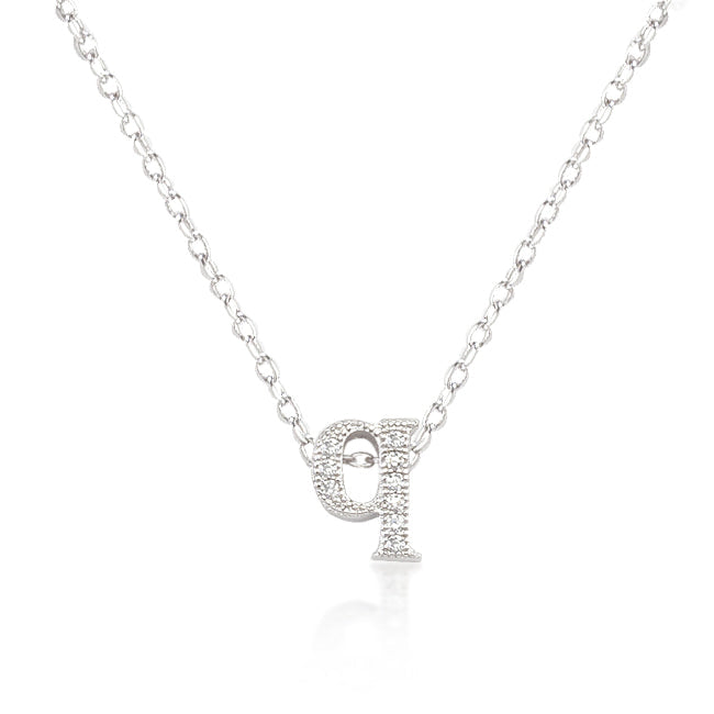 Micro-Pave Initial Q Pendant - The Best Accessory