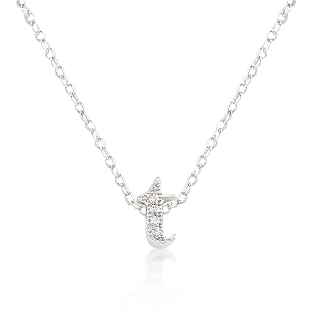Micro-Pave Initial T Pendant - The Best Accessory