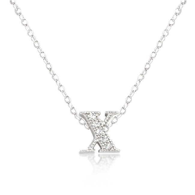 Micro-Pave Initial X Pendant - The Best Accessory