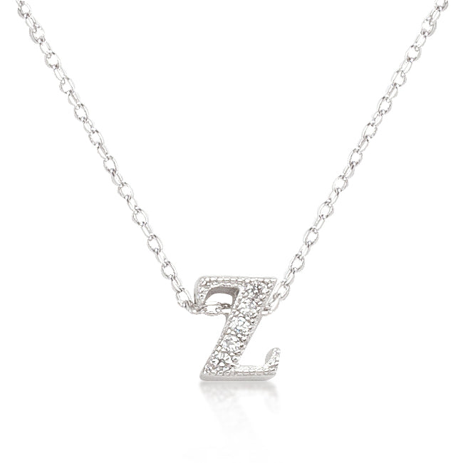 Micro-Pave Initial Z Pendant - The Best Accessory