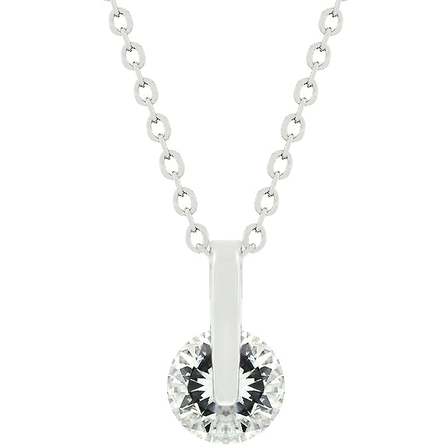 Classic Solitaire Cubic Zirconia Pendant - The Best Accessory