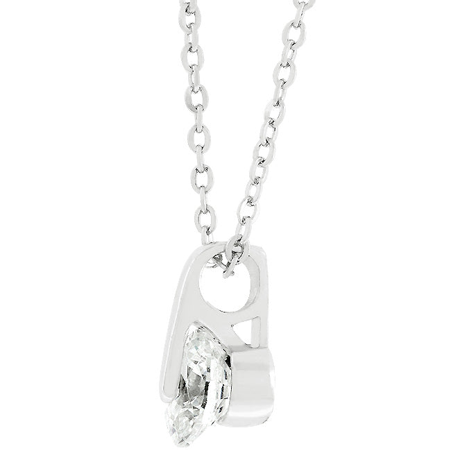 Classic Solitaire Cubic Zirconia Pendant - The Best Accessory