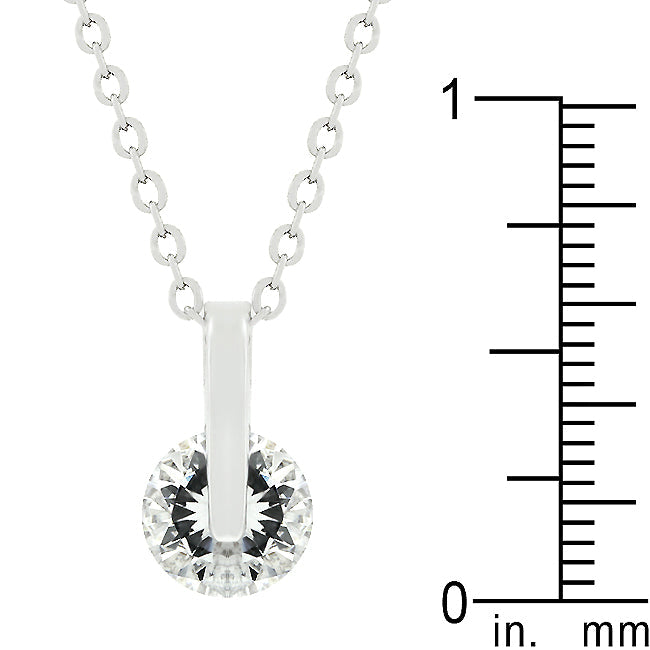Classic Solitaire Cubic Zirconia Pendant - The Best Accessory