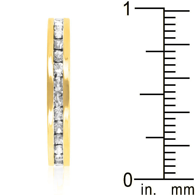 Stylish Stackables Clear Crystal Gold Ring - The Best Accessory