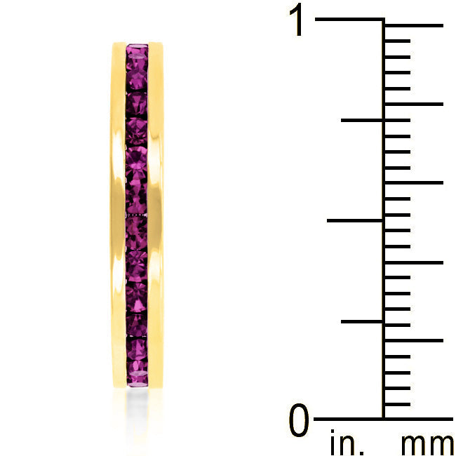 Stylish Stackables with Purple Crystal Ring - The Best Accessory