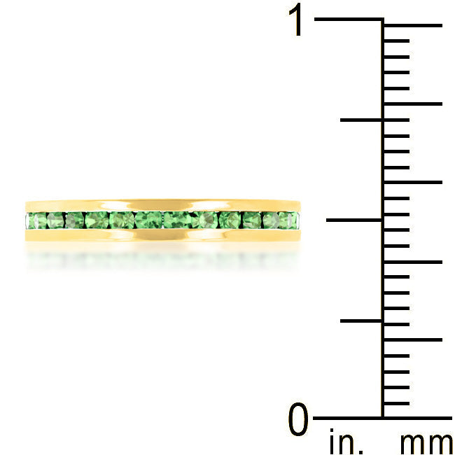 Stylish Stackables Peridot Crystal Gold Ring - The Best Accessory