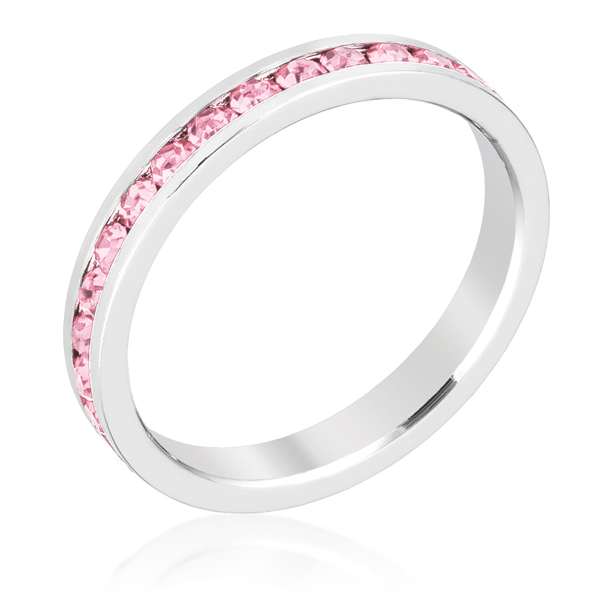 Stylish Stackables Pink Crystal Ring - The Best Accessory