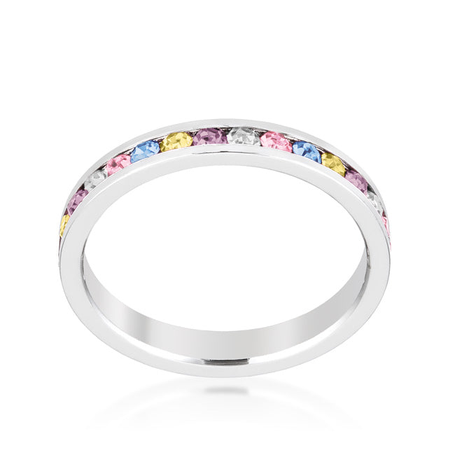 Stylish Stackables Mixed Crystal Ring - The Best Accessory