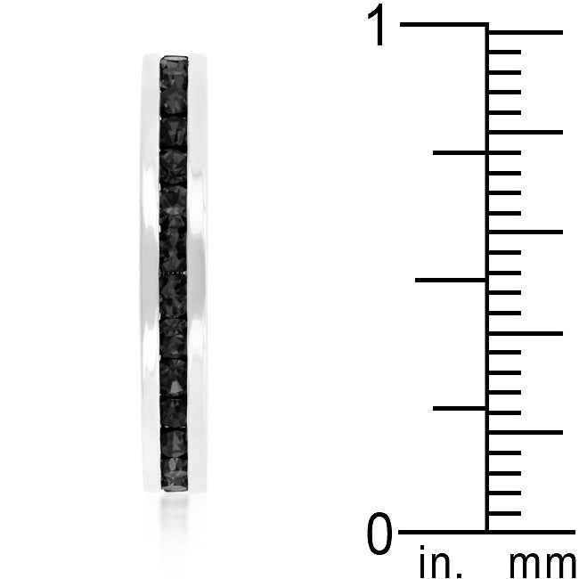 Stylish Stackables with Jet Black Crystal Ring - The Best Accessory
