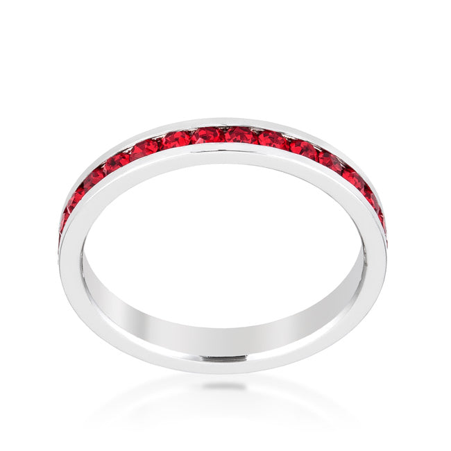 Stylish Stackables with Ruby Crystal Ring - The Best Accessory