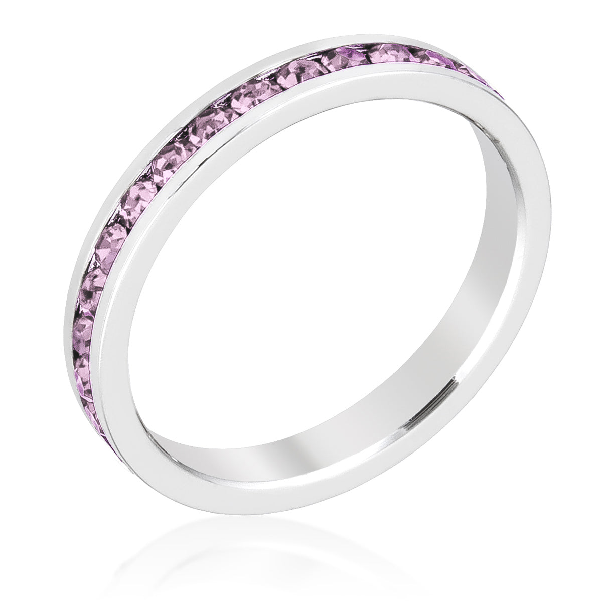 Stylish Stackables with Lavender Crystal Ring - The Best Accessory