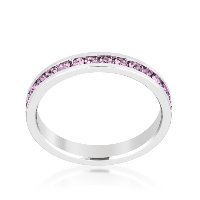 Stylish Stackables with Lavender Crystal Ring - The Best Accessory