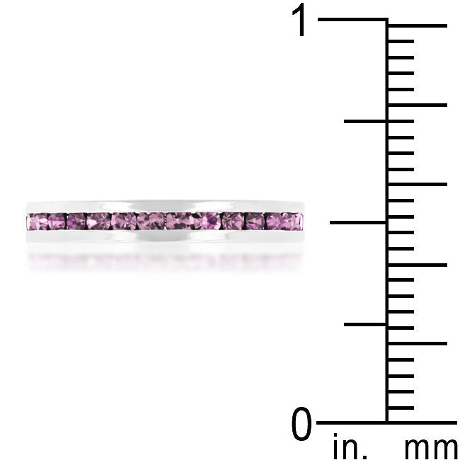 Stylish Stackables with Lavender Crystal Ring - The Best Accessory