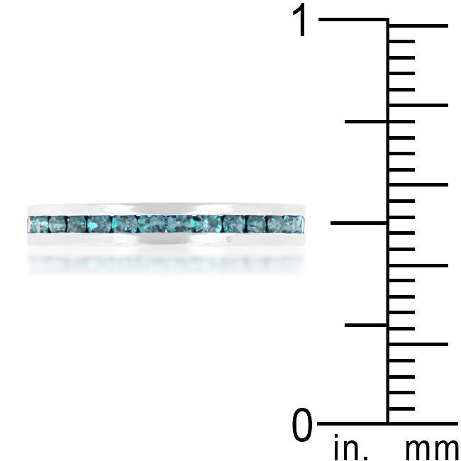 Stylish Stackables Aquamarine Crystal Ring - The Best Accessory