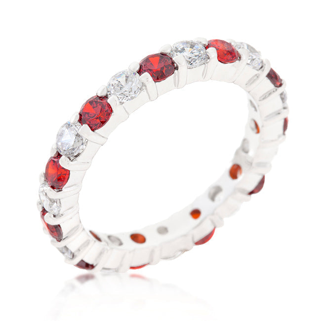 Mini Jessica Band with Garnet Cubic Zirconia - The Best Accessory