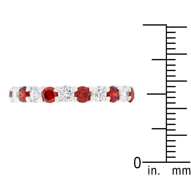 Mini Jessica Band with Garnet Cubic Zirconia - The Best Accessory