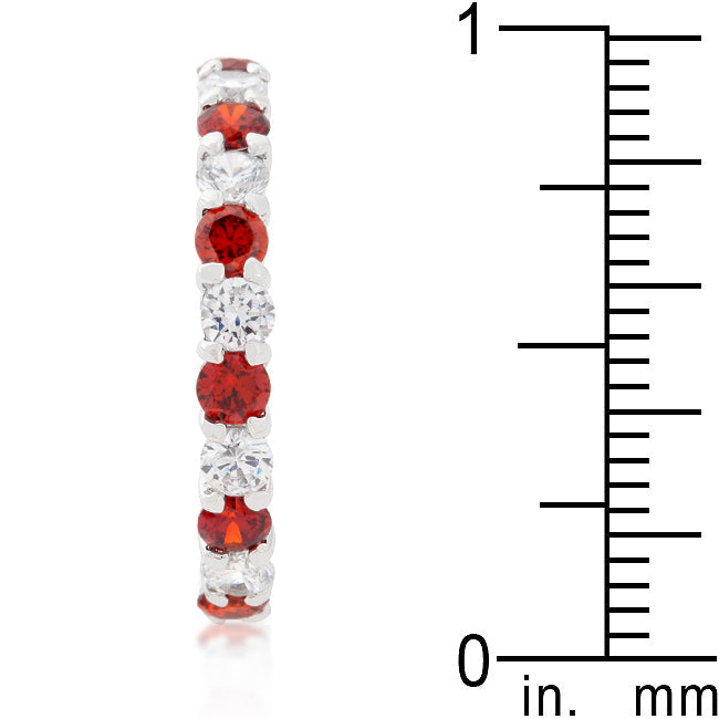 Mini Jessica Band with Garnet Cubic Zirconia - The Best Accessory
