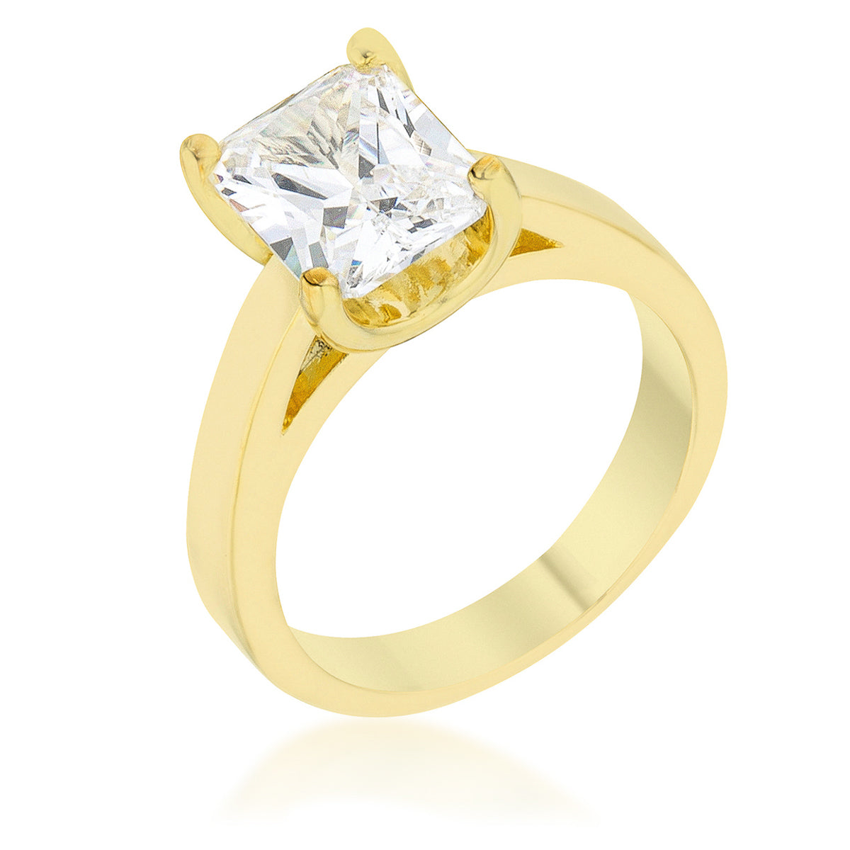 Cubic Zirconia Radiant Solitaire Ring - The Best Accessory