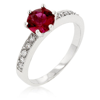 Petite Garnet Red Engagement Ring - The Best Accessory
