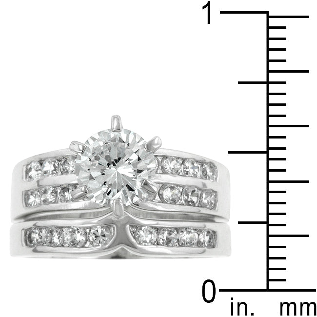 Formal Rhodium Plated Engagement Set - The Best Accessory