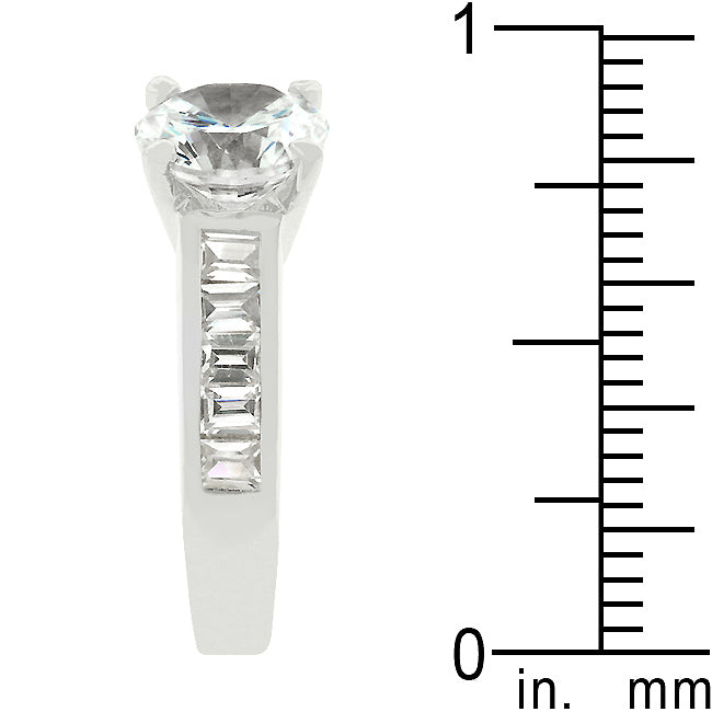 Classic Rhodium Plated Engagement Ring - The Best Accessory