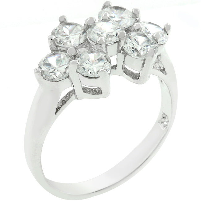Round Cubic Zirconia Cluster Ring - The Best Accessory