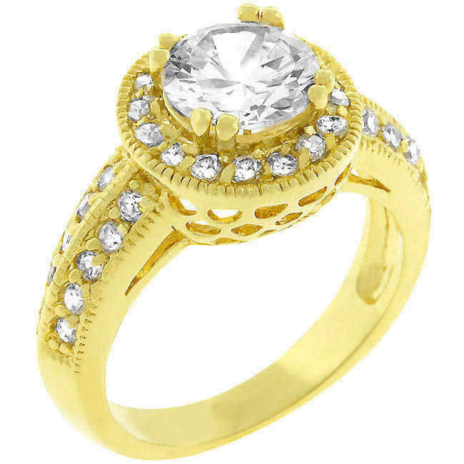 Pave Halo Vintage Crown Ring - The Best Accessory