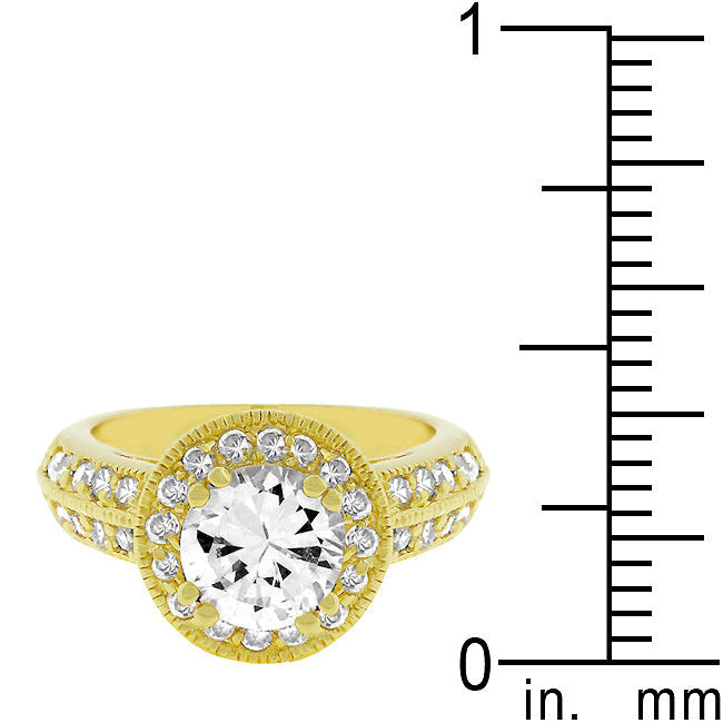 Pave Halo Vintage Crown Ring - The Best Accessory